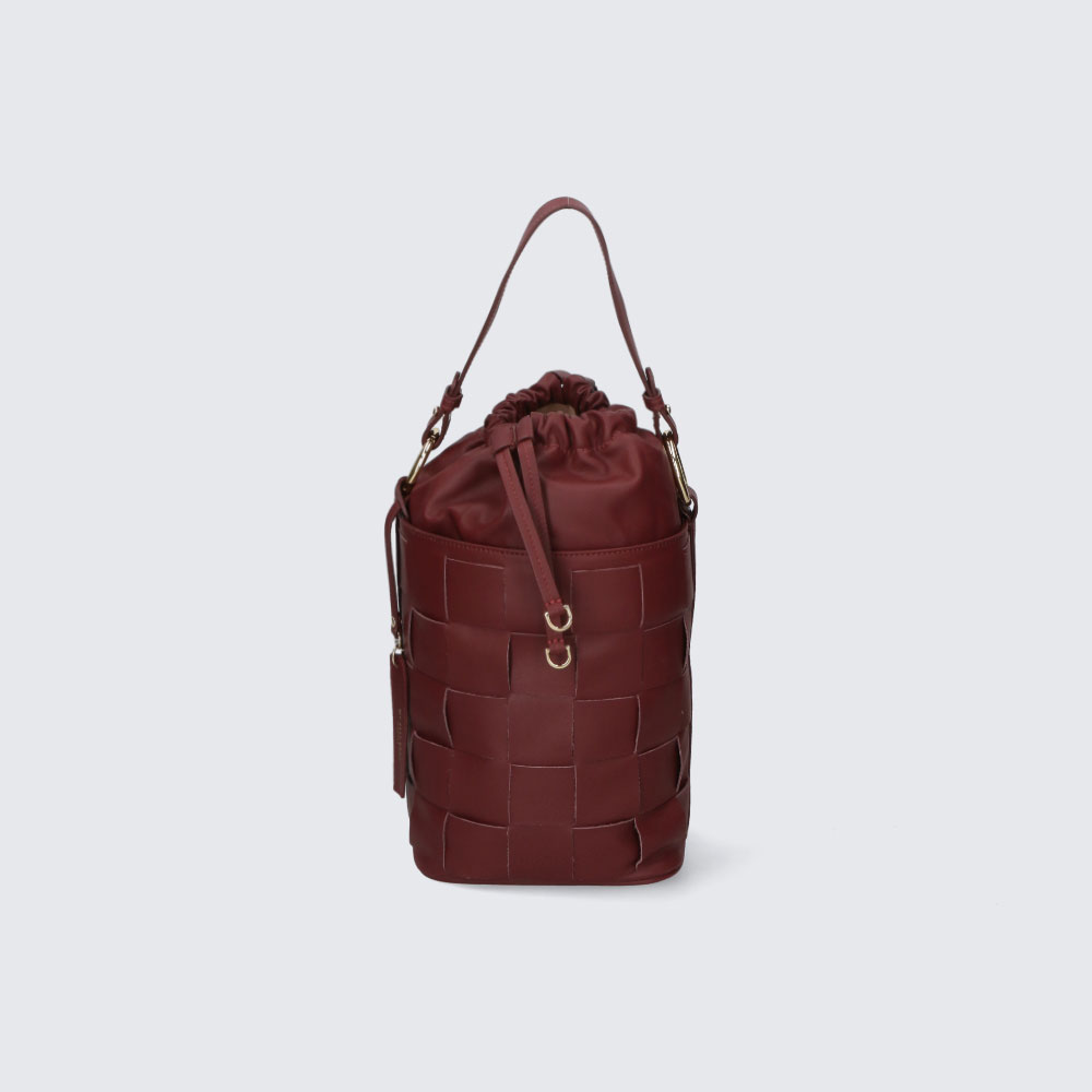 BORSA A SECCHIELLO – INGRID – PELLE SAUVAGE – MYB-FW 8010 (BORGOGNA)