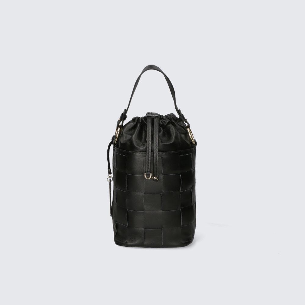 BORSA A SECCHIELLO – INGRID – PELLE SAUVAGE – MYB-FW 8010 (NERO)
