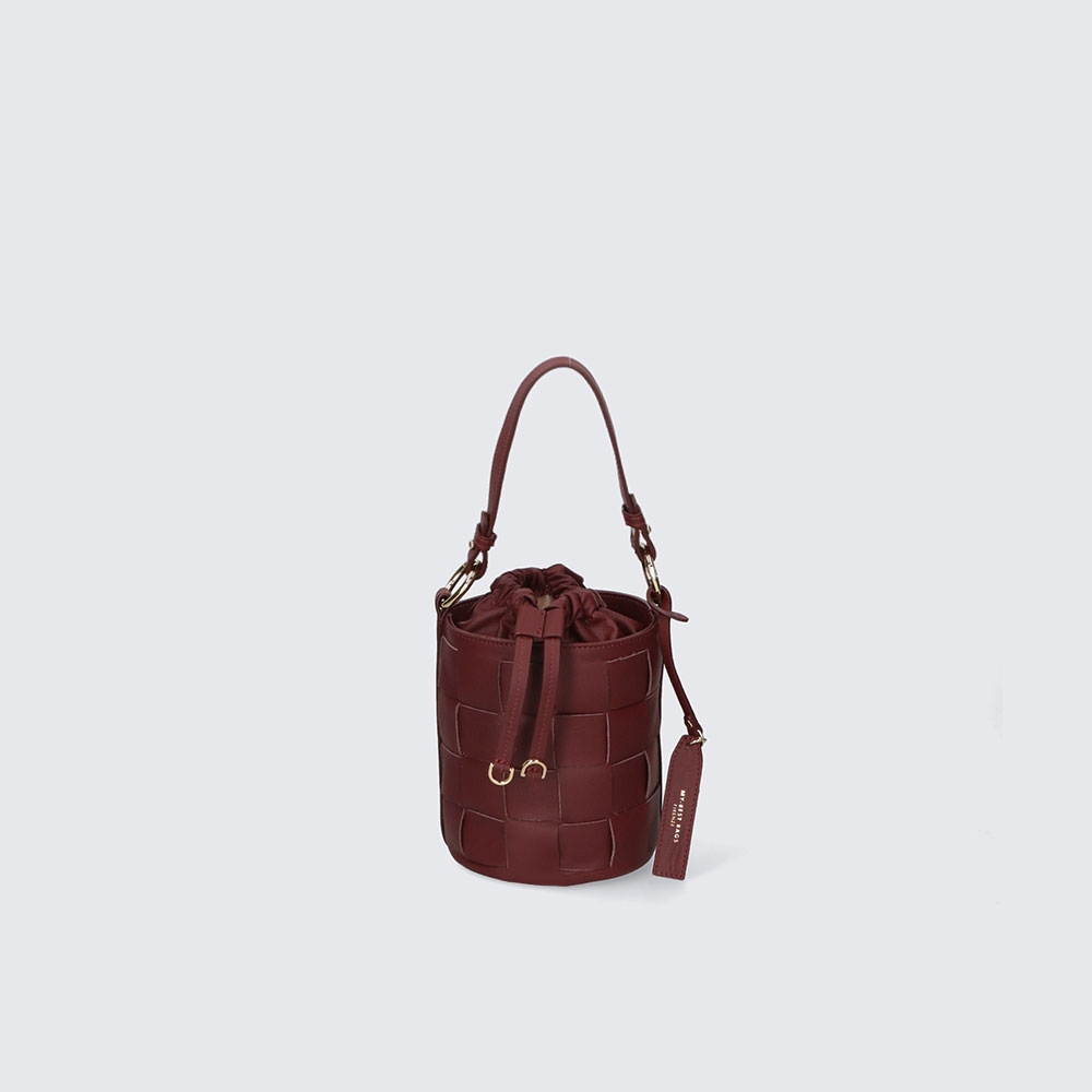 BORSA A SECCHIELLO – INGRID – PELLE SAUVAGE – MYB-FW 8011 (BORGOGNA)