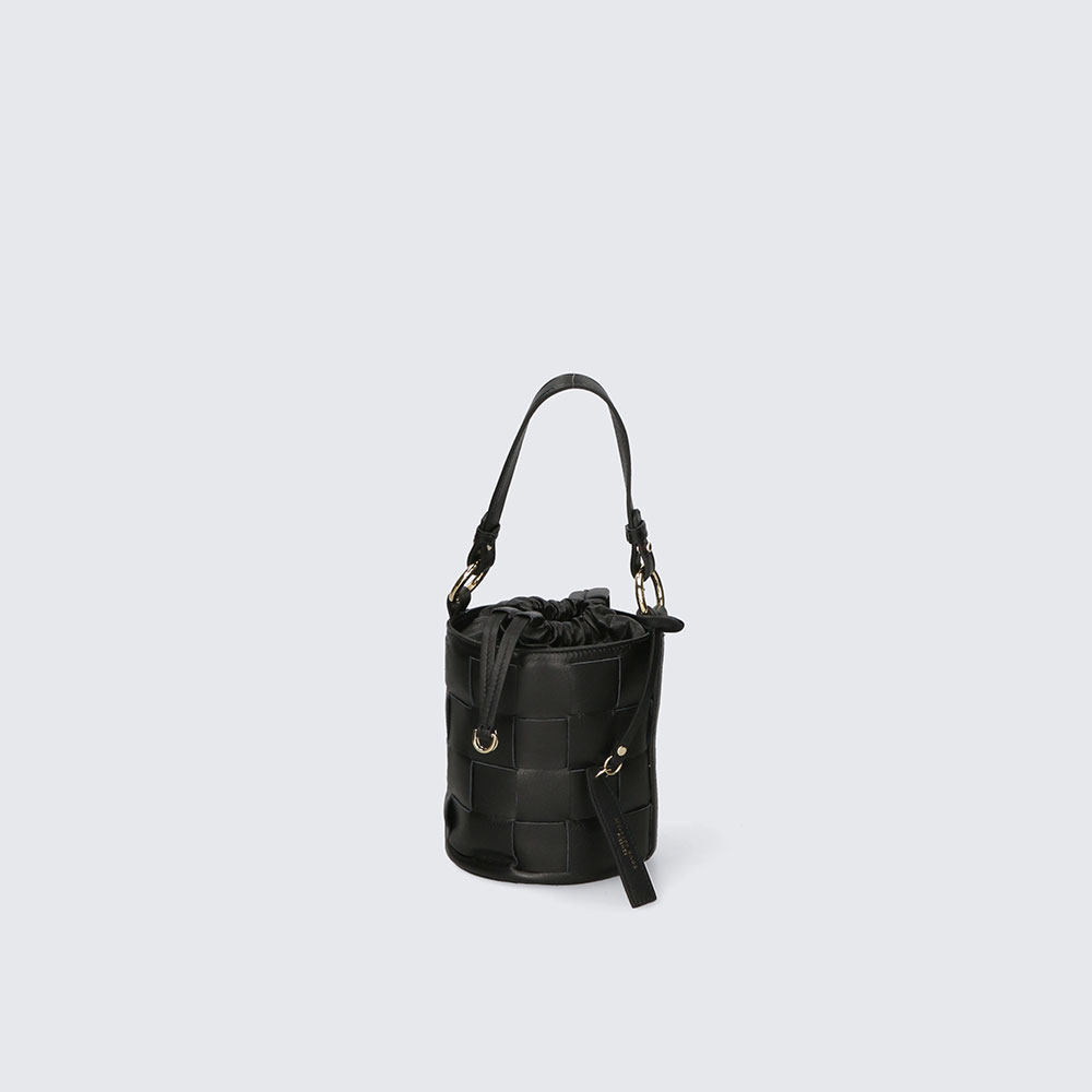 BORSA A SECCHIELLO – INGRID – PELLE SAUVAGE – MYB-FW 8011 (NERO)
