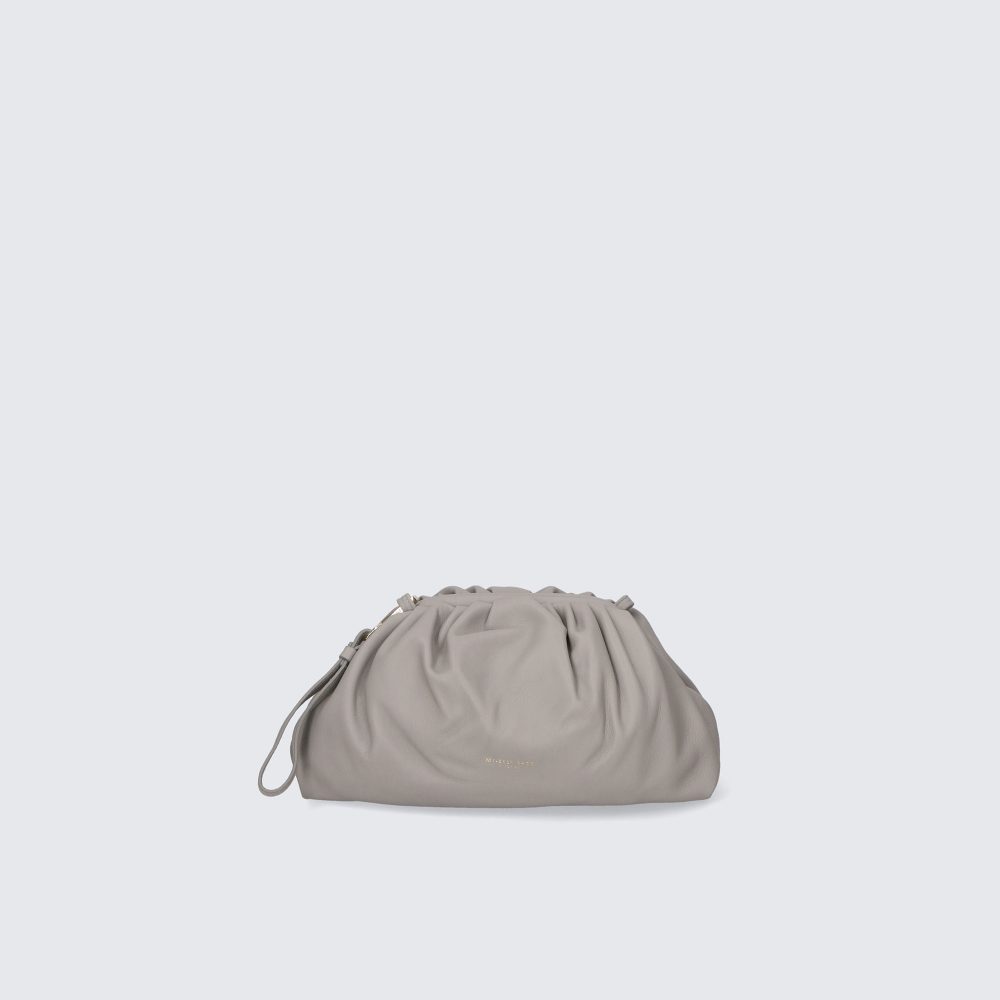 BORSA A POCHETTE – ANTONIA – PELLE NAPPA – MYB-FW 8013 (GRIGIO)