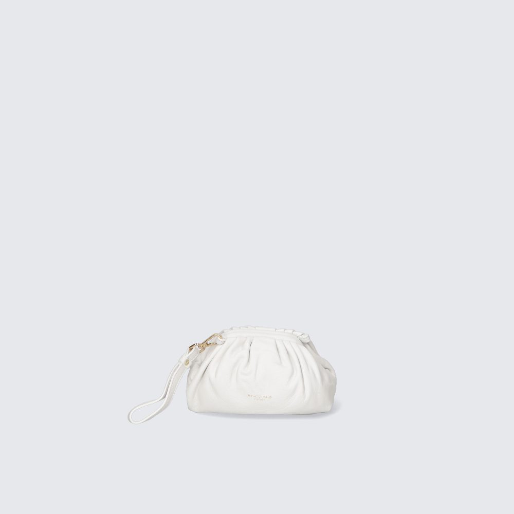 BORSA A POCHETTE – ANTONIA – PELLE NAPPA – MYB-FW 8014 (BIANCO)