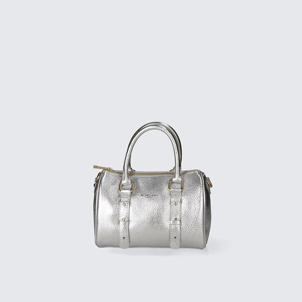 BORSA A MANO – MARNIE – PELLE DOLLARO – MYB-FW8023 (ARGENTO)