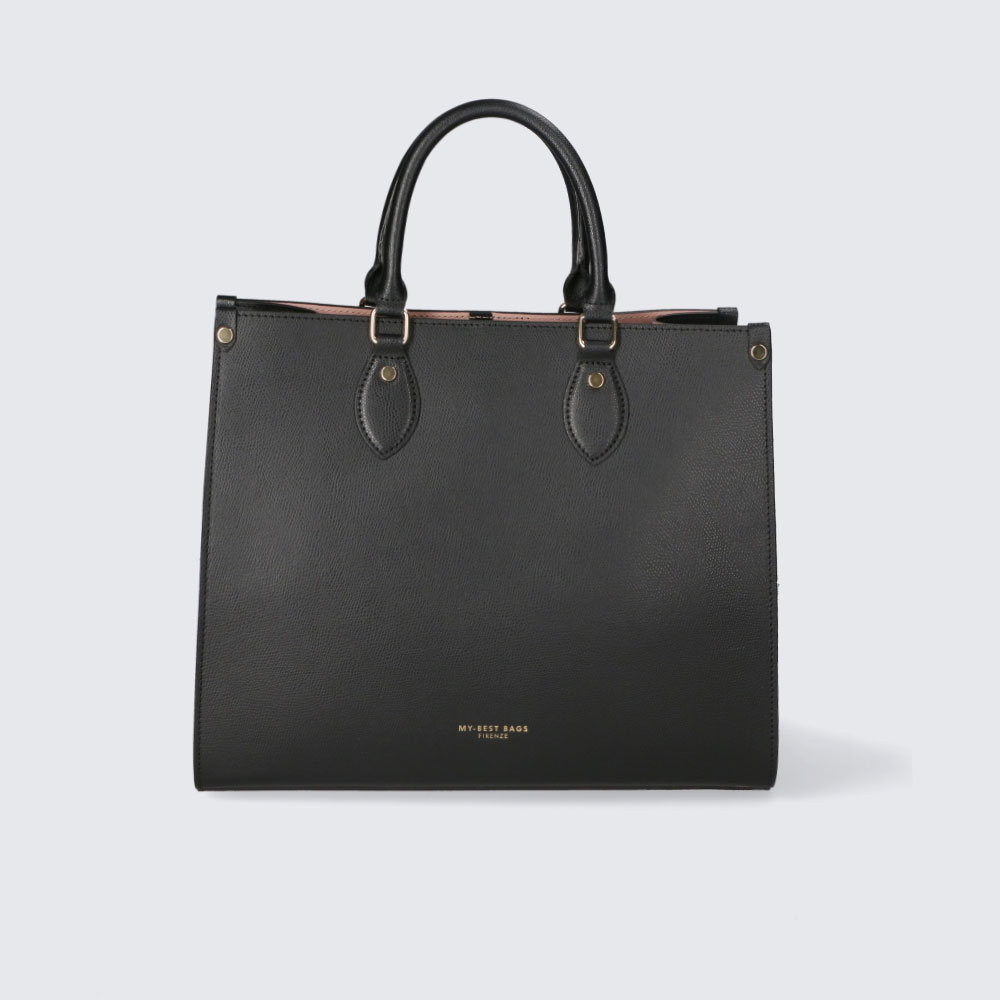 BORSA A MANO – LADY BAG – PELLE PALMELLATO – MYB-FW8028 (NERO)