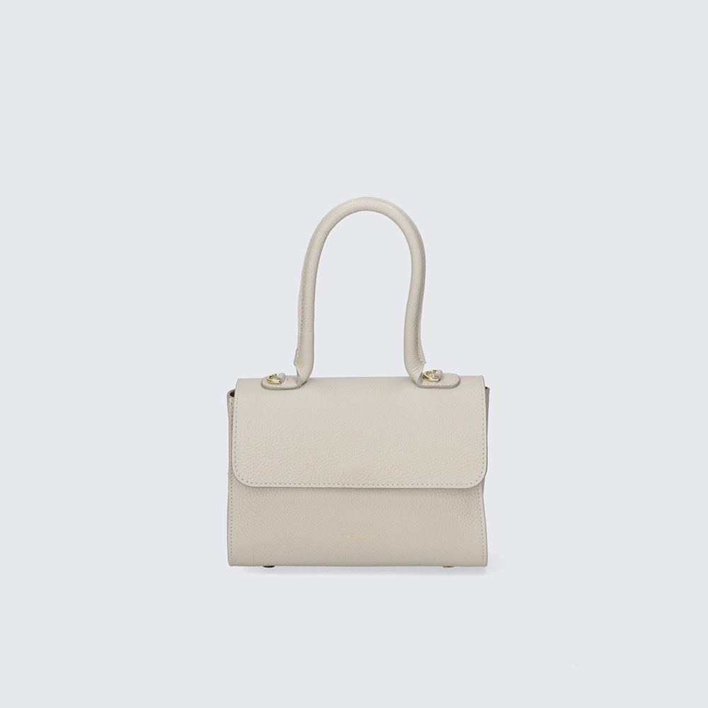 BORSA A MANO – JUDY – PELLE DOLLARO – MYB-FW 8030 (GRIGIO PERLA)