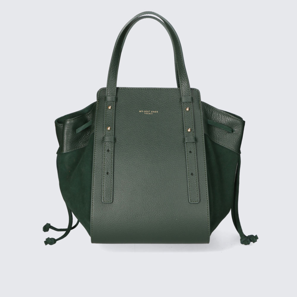 BORSA A SPALLA – HAMMOND – PELLE SUEDE – MYB-FW 8032 (FORESTA)