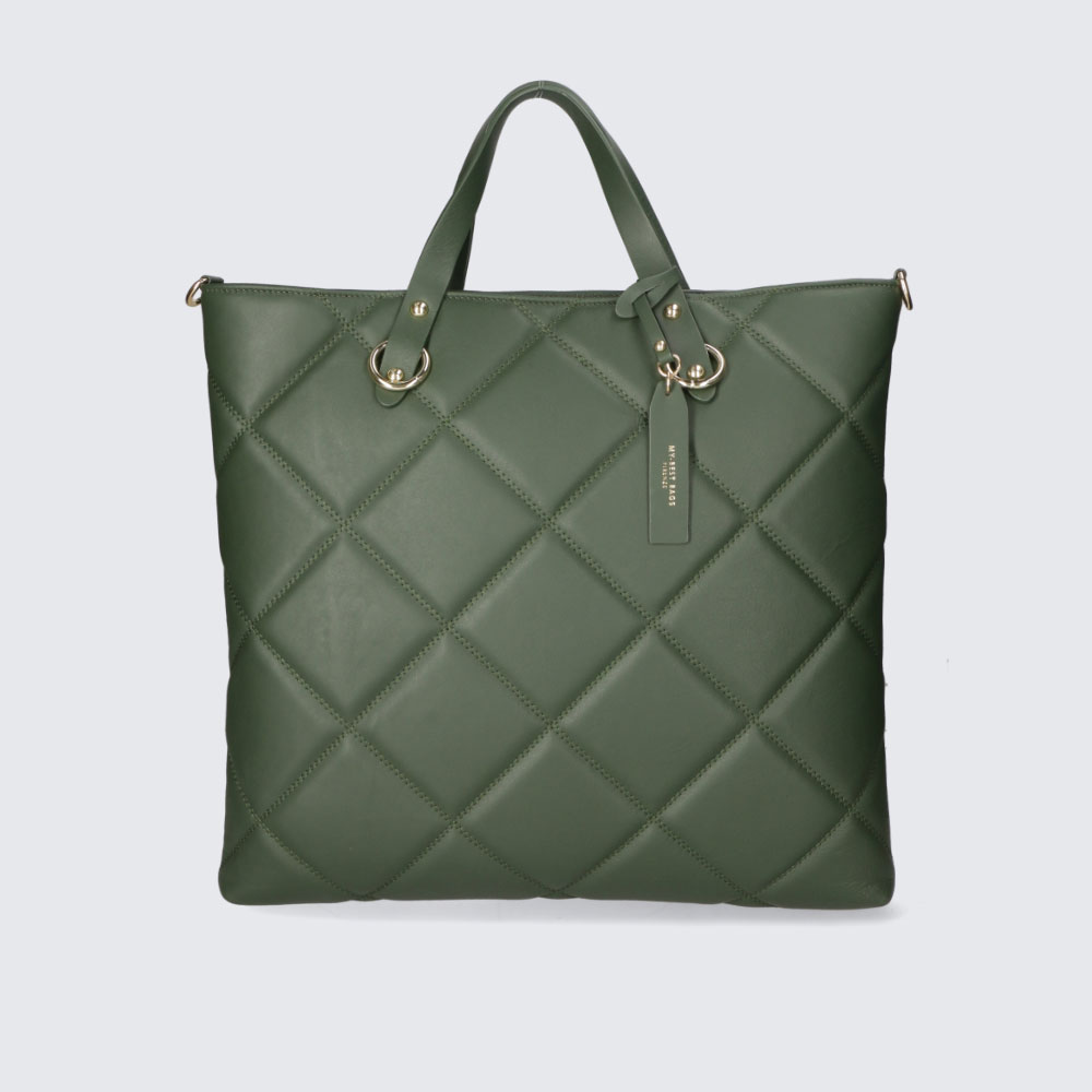 BORSA A MANO – CARINE – PELLE NAPPA – MYB-FW 8042 (FORESTA)