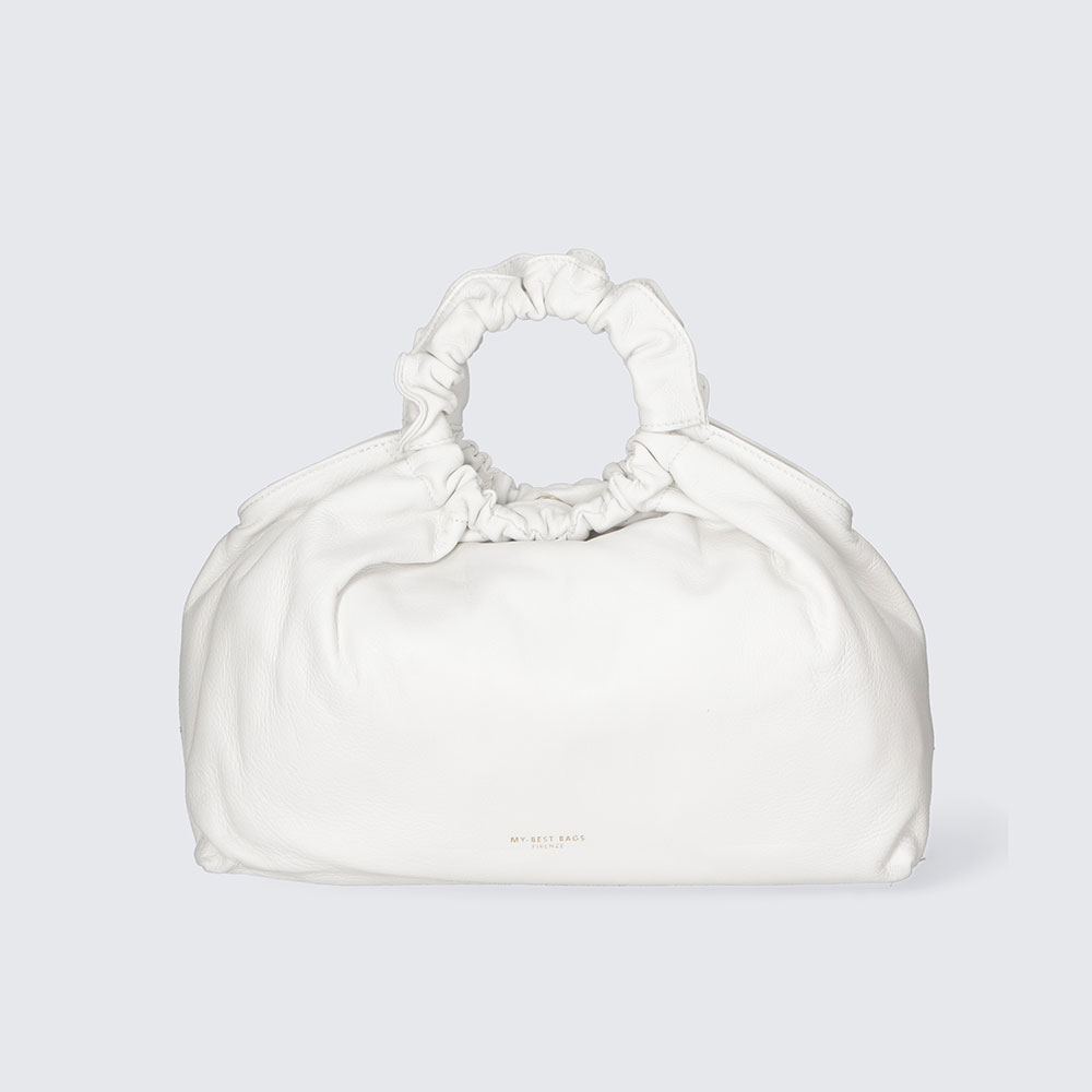 BORSA A MANO – CANDY – PELLE NAPPA – MYB-FW8045 (BIANCO)